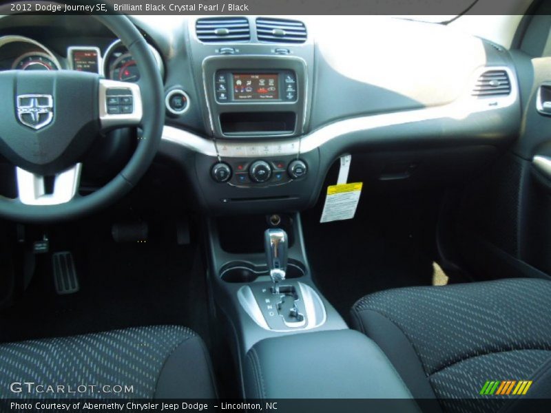 Brilliant Black Crystal Pearl / Black 2012 Dodge Journey SE
