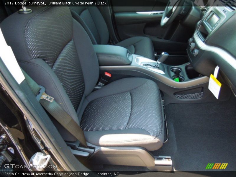 Brilliant Black Crystal Pearl / Black 2012 Dodge Journey SE