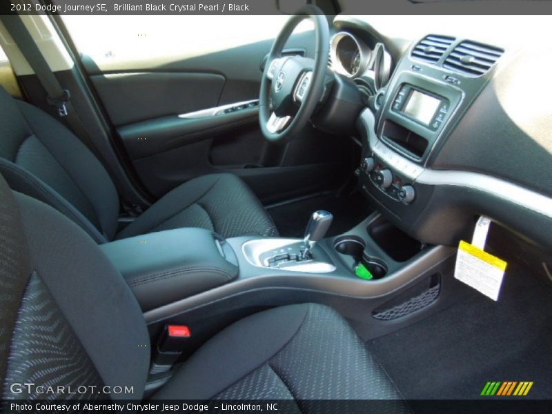 Brilliant Black Crystal Pearl / Black 2012 Dodge Journey SE