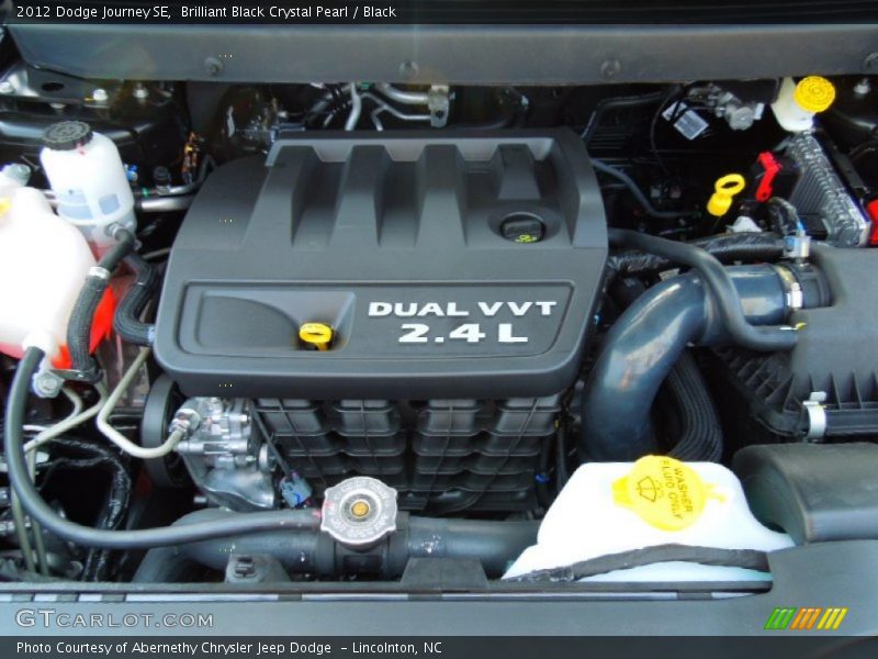 Brilliant Black Crystal Pearl / Black 2012 Dodge Journey SE