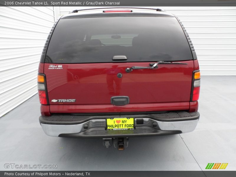 Sport Red Metallic / Gray/Dark Charcoal 2006 Chevrolet Tahoe LS