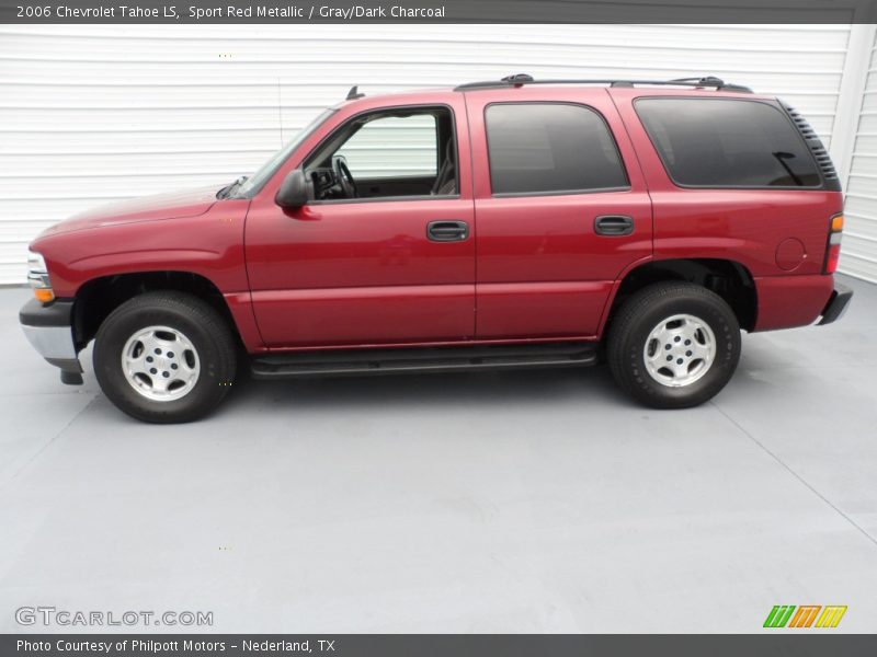 Sport Red Metallic / Gray/Dark Charcoal 2006 Chevrolet Tahoe LS