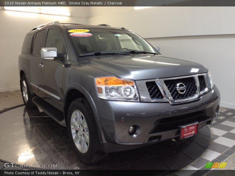 Smoke Gray Metallic / Charcoal 2010 Nissan Armada Platinum 4WD