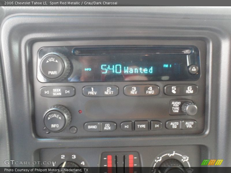 Sport Red Metallic / Gray/Dark Charcoal 2006 Chevrolet Tahoe LS
