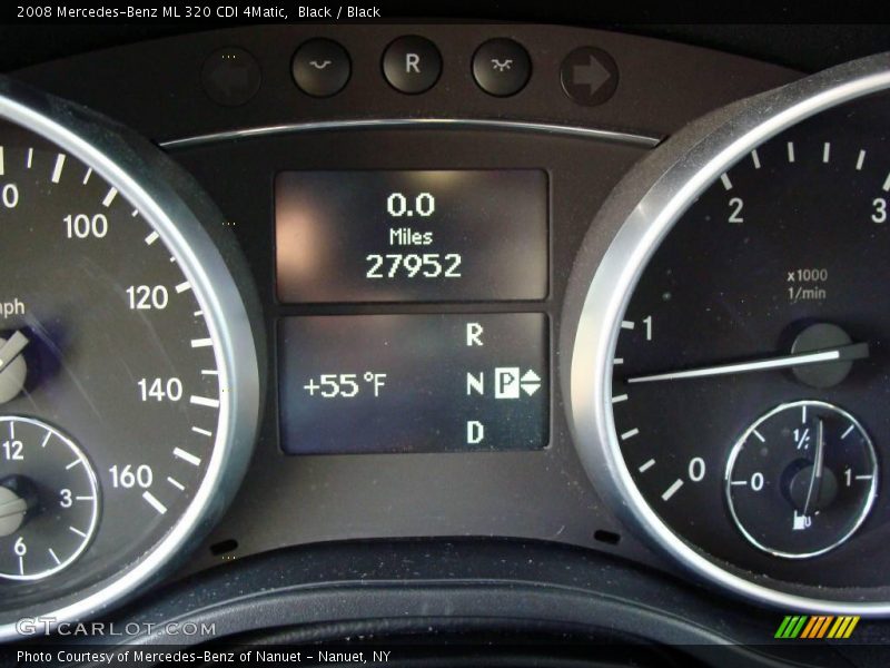 Black / Black 2008 Mercedes-Benz ML 320 CDI 4Matic