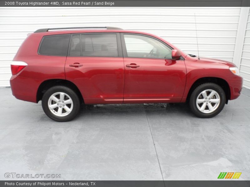 Salsa Red Pearl / Sand Beige 2008 Toyota Highlander 4WD