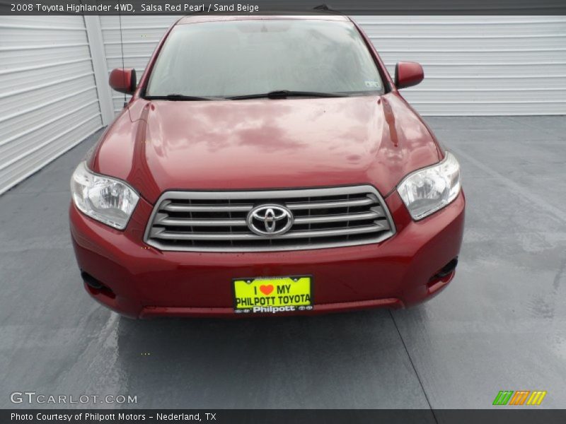 Salsa Red Pearl / Sand Beige 2008 Toyota Highlander 4WD