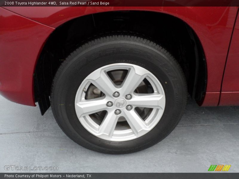 Salsa Red Pearl / Sand Beige 2008 Toyota Highlander 4WD