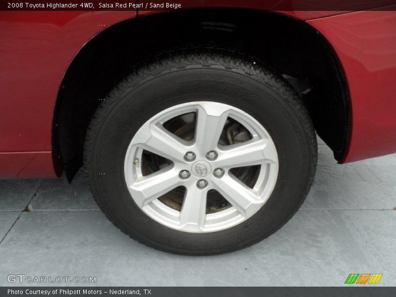 Salsa Red Pearl / Sand Beige 2008 Toyota Highlander 4WD