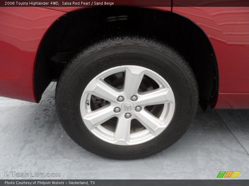 Salsa Red Pearl / Sand Beige 2008 Toyota Highlander 4WD
