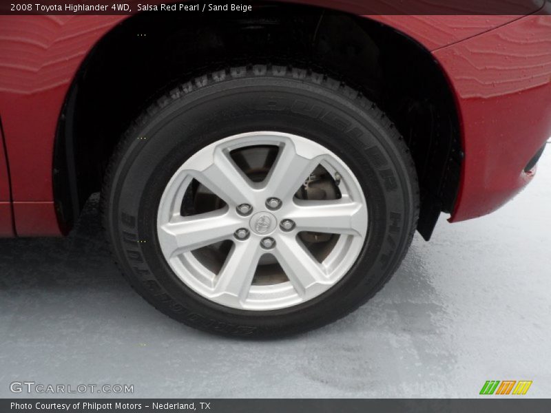 Salsa Red Pearl / Sand Beige 2008 Toyota Highlander 4WD