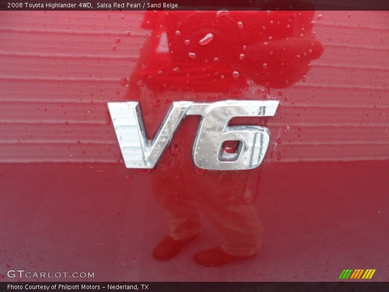 Salsa Red Pearl / Sand Beige 2008 Toyota Highlander 4WD