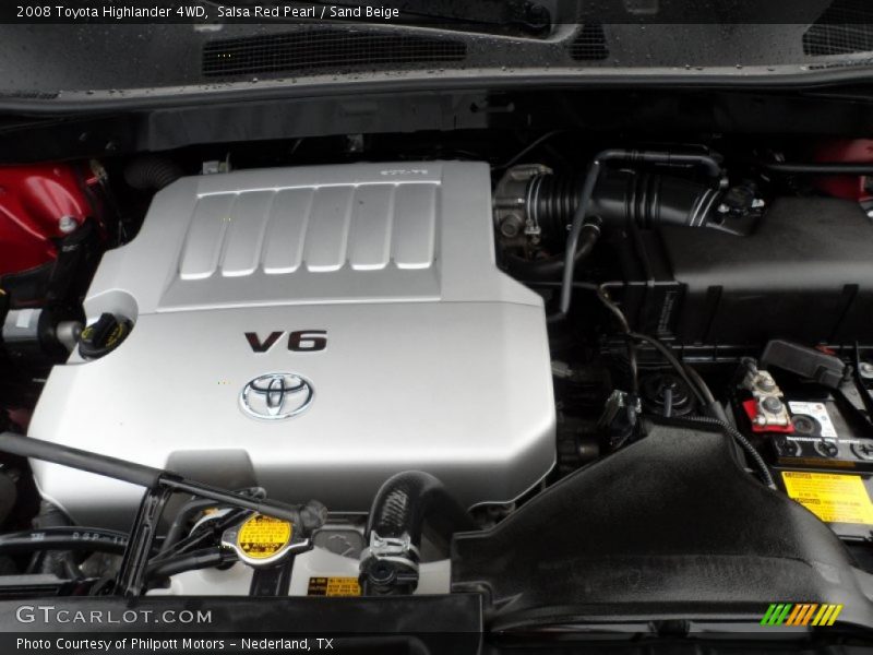 Salsa Red Pearl / Sand Beige 2008 Toyota Highlander 4WD