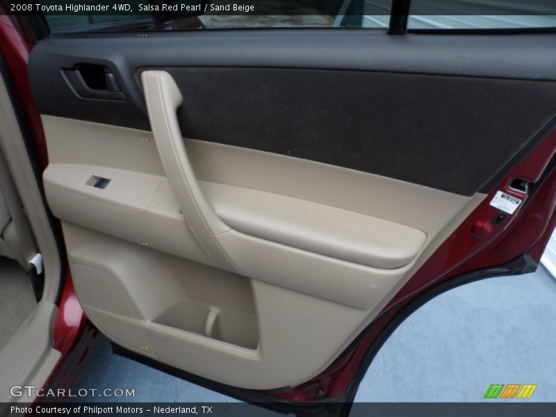 Salsa Red Pearl / Sand Beige 2008 Toyota Highlander 4WD