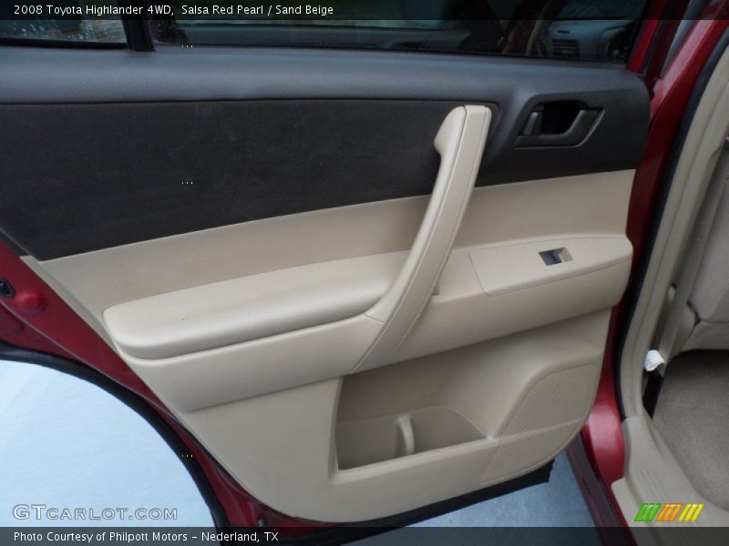 Salsa Red Pearl / Sand Beige 2008 Toyota Highlander 4WD