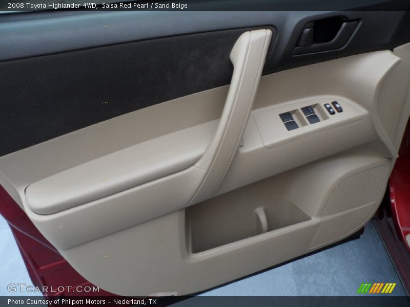 Salsa Red Pearl / Sand Beige 2008 Toyota Highlander 4WD