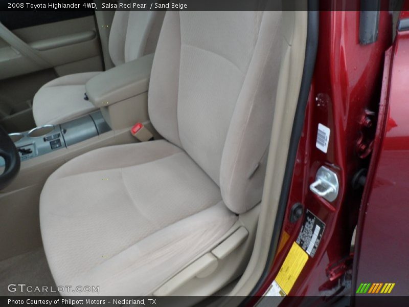 Salsa Red Pearl / Sand Beige 2008 Toyota Highlander 4WD