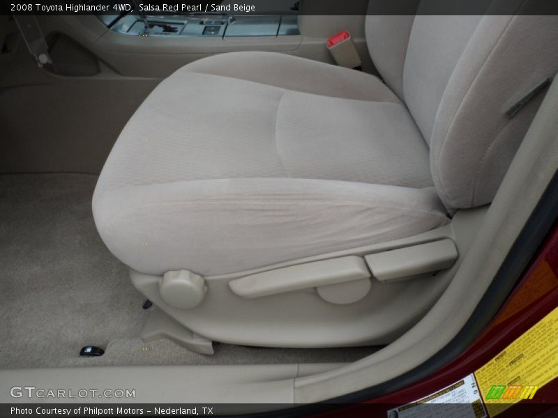 Salsa Red Pearl / Sand Beige 2008 Toyota Highlander 4WD
