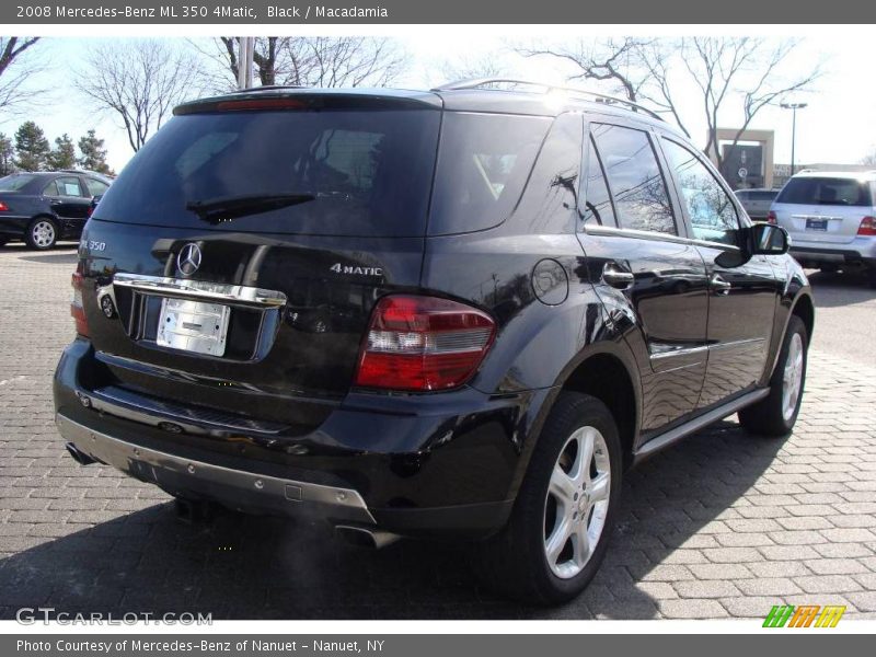 Black / Macadamia 2008 Mercedes-Benz ML 350 4Matic