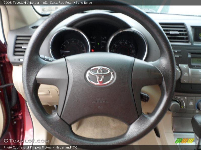 Salsa Red Pearl / Sand Beige 2008 Toyota Highlander 4WD