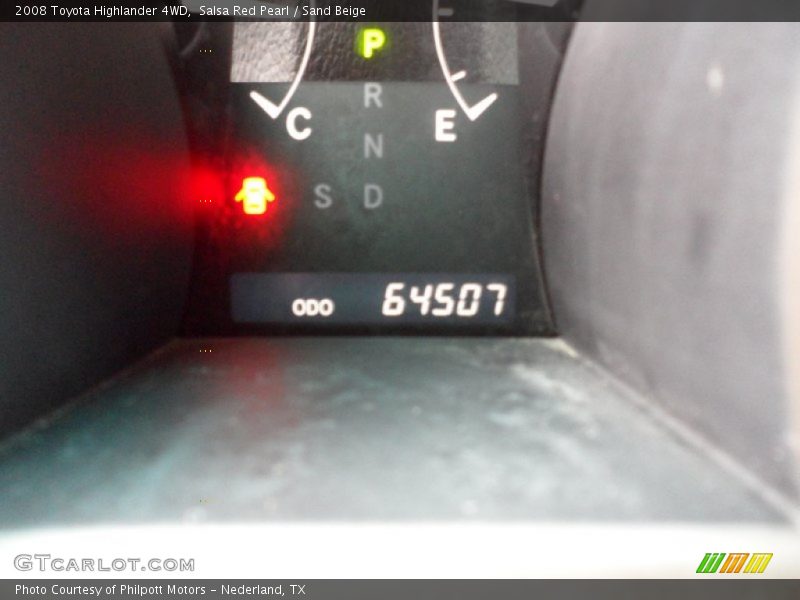 Salsa Red Pearl / Sand Beige 2008 Toyota Highlander 4WD