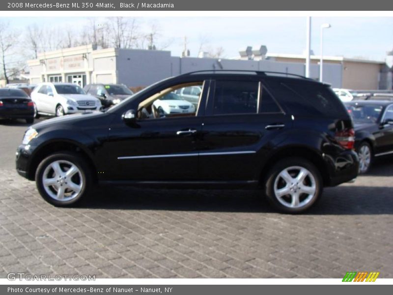 Black / Macadamia 2008 Mercedes-Benz ML 350 4Matic