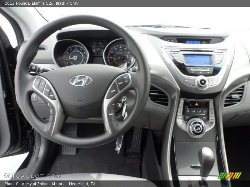 Black / Gray 2013 Hyundai Elantra GLS