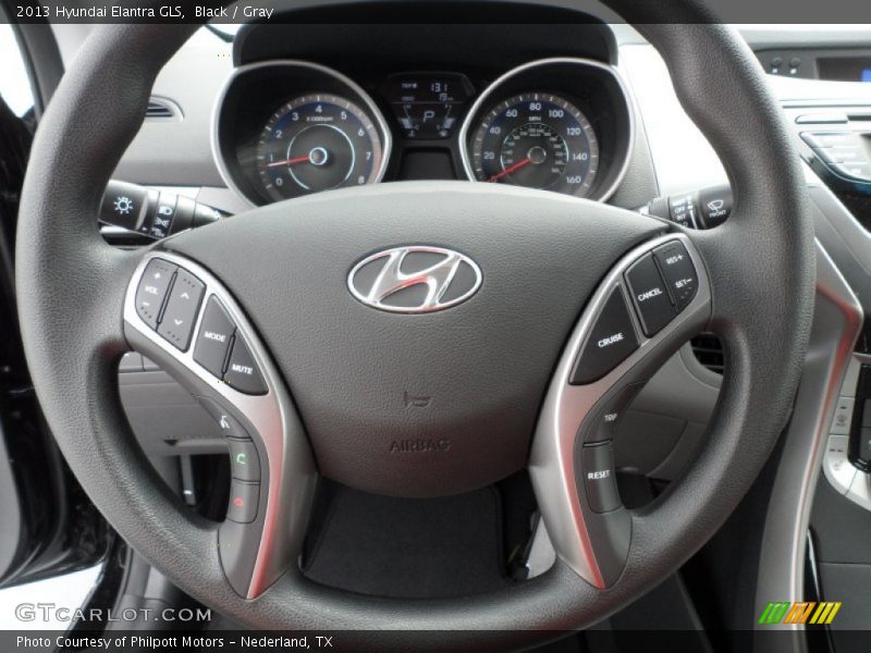Black / Gray 2013 Hyundai Elantra GLS
