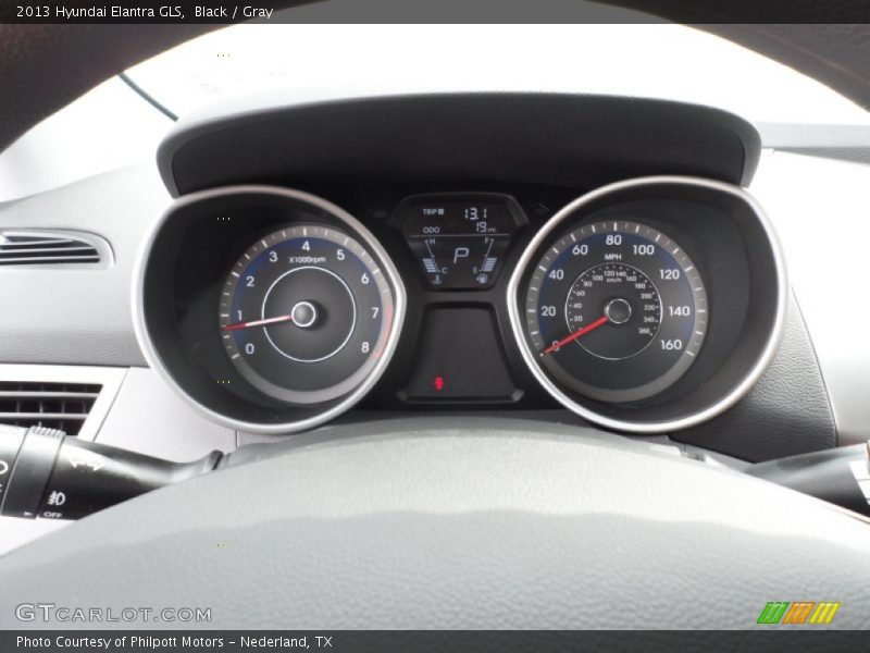 Black / Gray 2013 Hyundai Elantra GLS