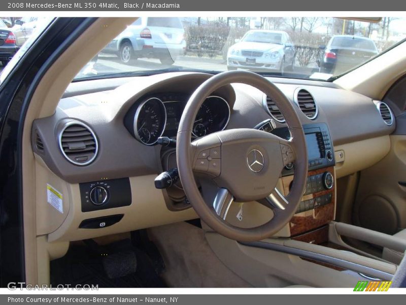 Black / Macadamia 2008 Mercedes-Benz ML 350 4Matic