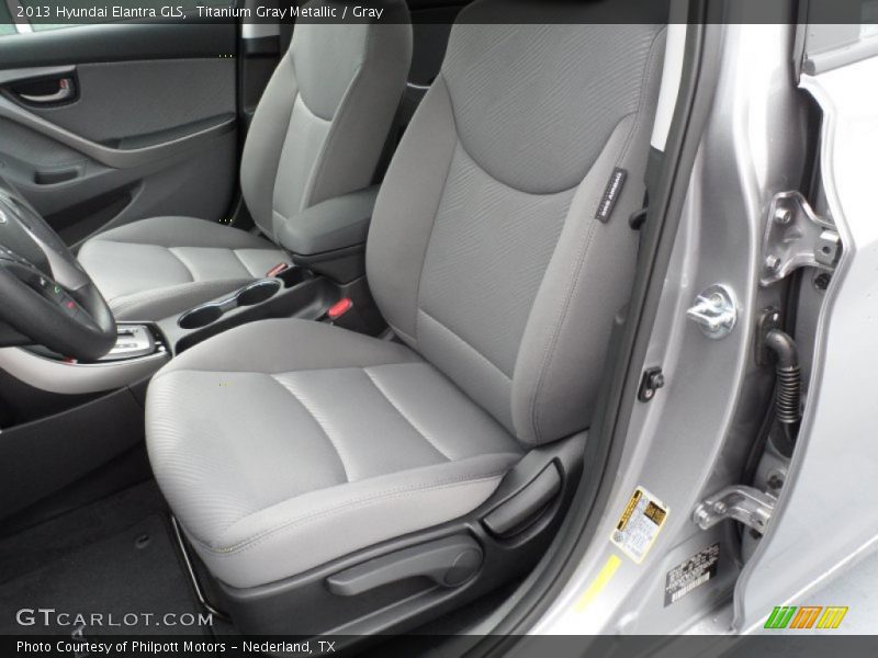 Titanium Gray Metallic / Gray 2013 Hyundai Elantra GLS