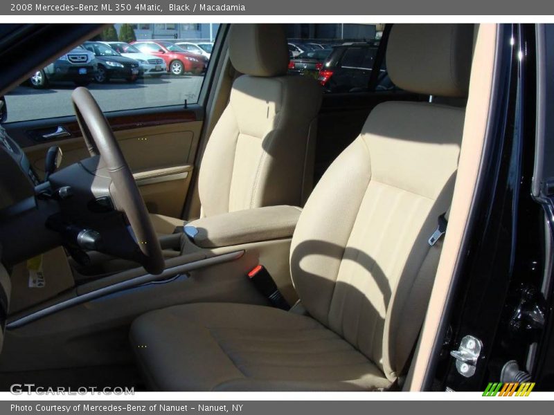 Black / Macadamia 2008 Mercedes-Benz ML 350 4Matic