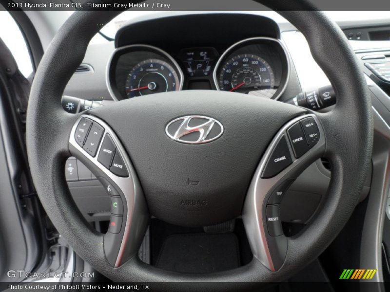 Titanium Gray Metallic / Gray 2013 Hyundai Elantra GLS