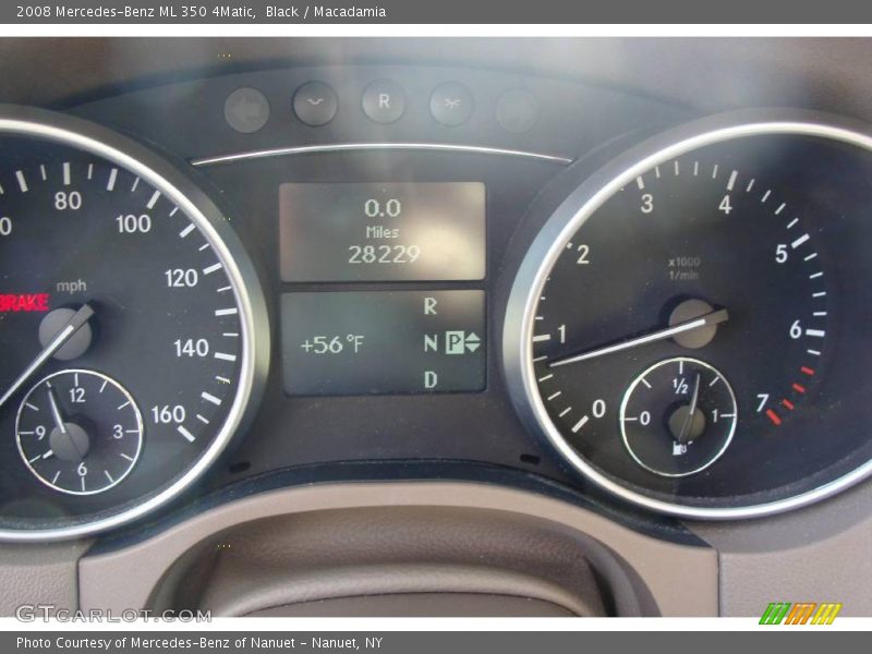 Black / Macadamia 2008 Mercedes-Benz ML 350 4Matic