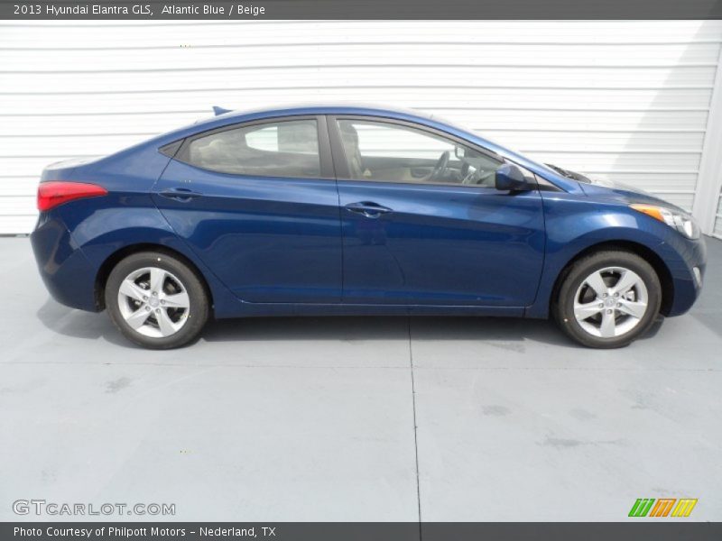 Atlantic Blue / Beige 2013 Hyundai Elantra GLS