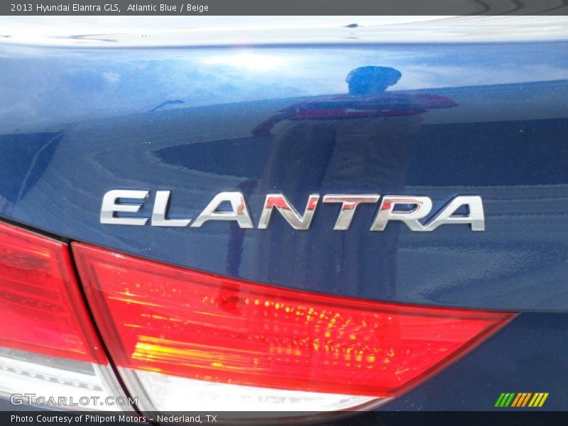 Atlantic Blue / Beige 2013 Hyundai Elantra GLS