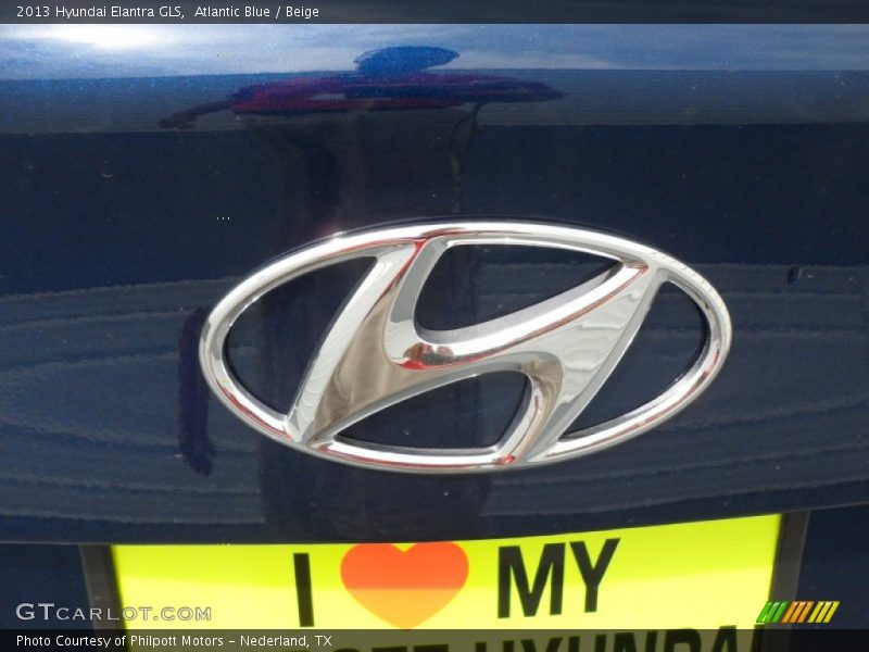 Atlantic Blue / Beige 2013 Hyundai Elantra GLS
