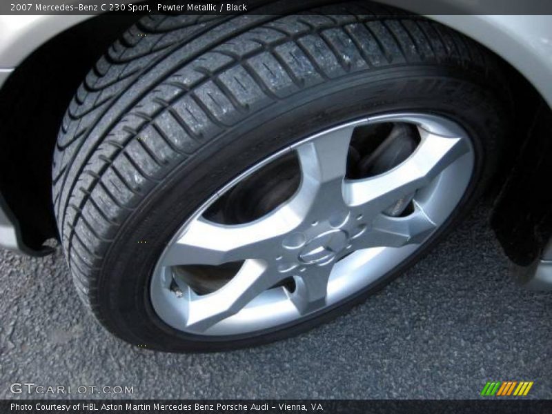 Pewter Metallic / Black 2007 Mercedes-Benz C 230 Sport