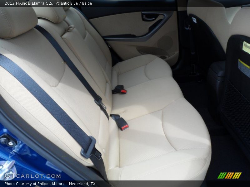 Atlantic Blue / Beige 2013 Hyundai Elantra GLS