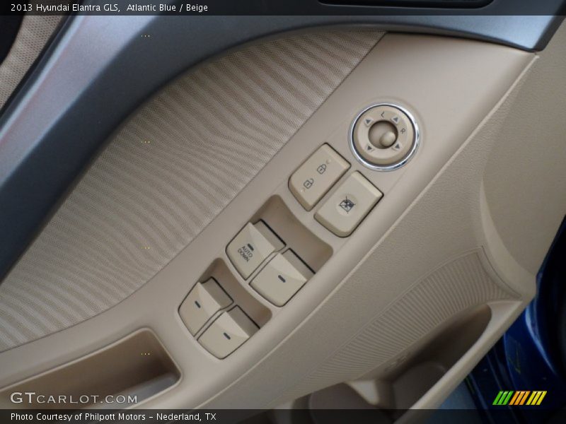 Atlantic Blue / Beige 2013 Hyundai Elantra GLS