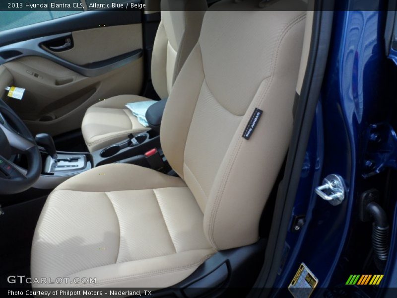 Atlantic Blue / Beige 2013 Hyundai Elantra GLS