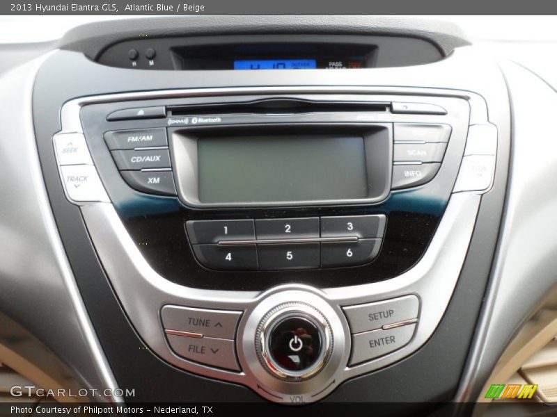 Atlantic Blue / Beige 2013 Hyundai Elantra GLS