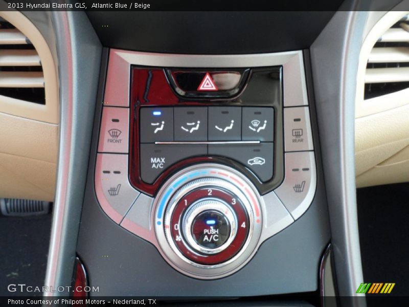 Atlantic Blue / Beige 2013 Hyundai Elantra GLS