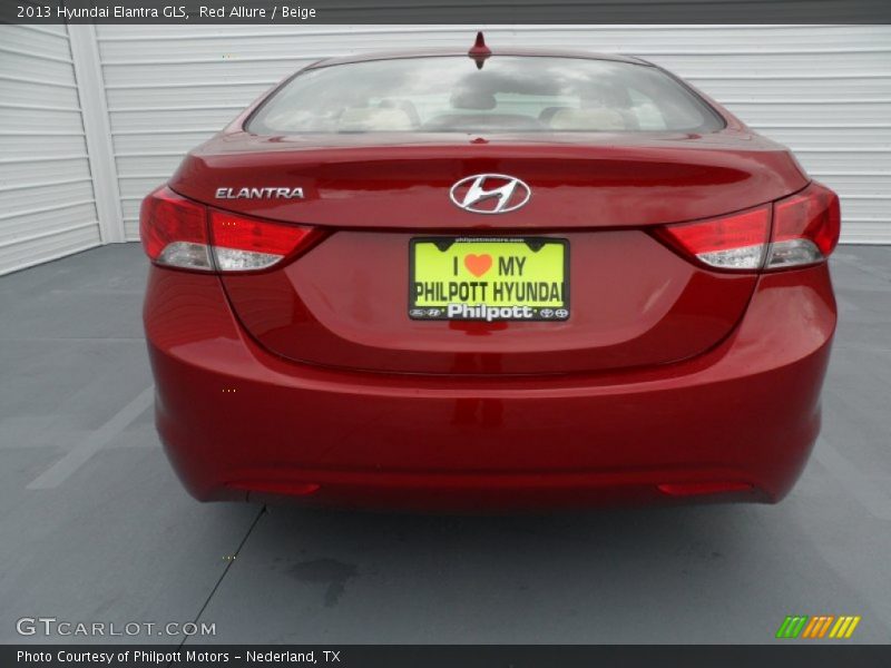 Red Allure / Beige 2013 Hyundai Elantra GLS