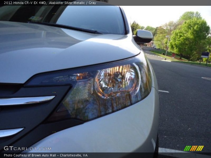 Alabaster Silver Metallic / Gray 2012 Honda CR-V EX 4WD