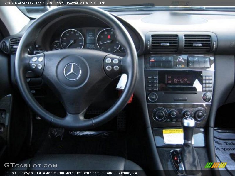Pewter Metallic / Black 2007 Mercedes-Benz C 230 Sport