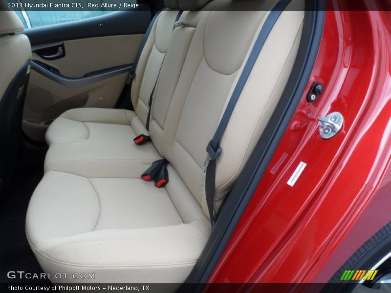 Red Allure / Beige 2013 Hyundai Elantra GLS