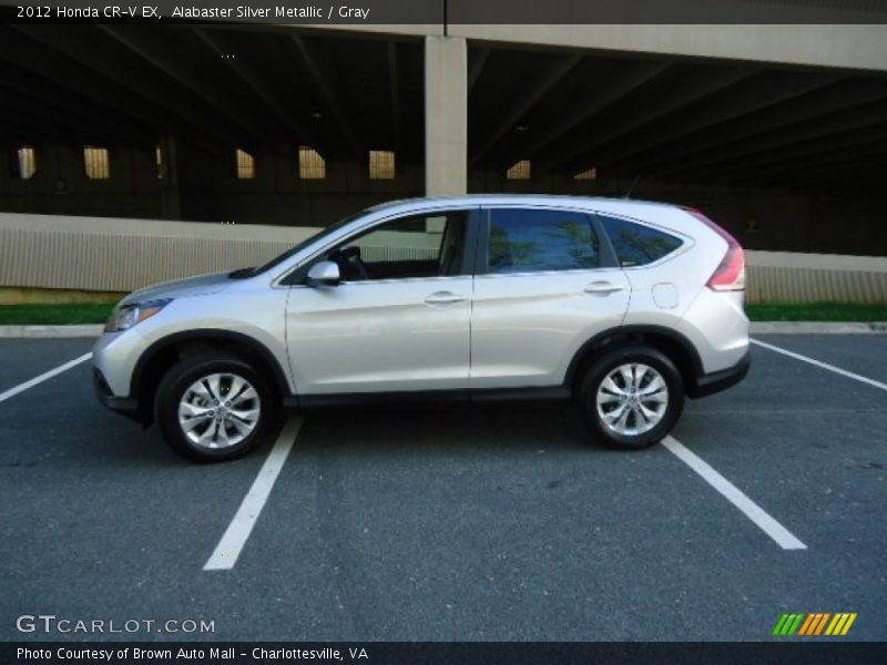 Alabaster Silver Metallic / Gray 2012 Honda CR-V EX