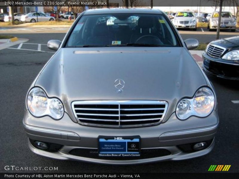 Pewter Metallic / Black 2007 Mercedes-Benz C 230 Sport