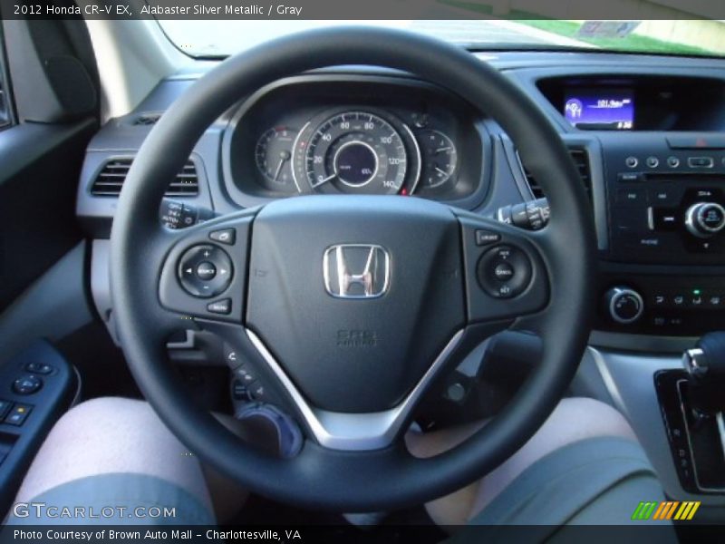 Alabaster Silver Metallic / Gray 2012 Honda CR-V EX
